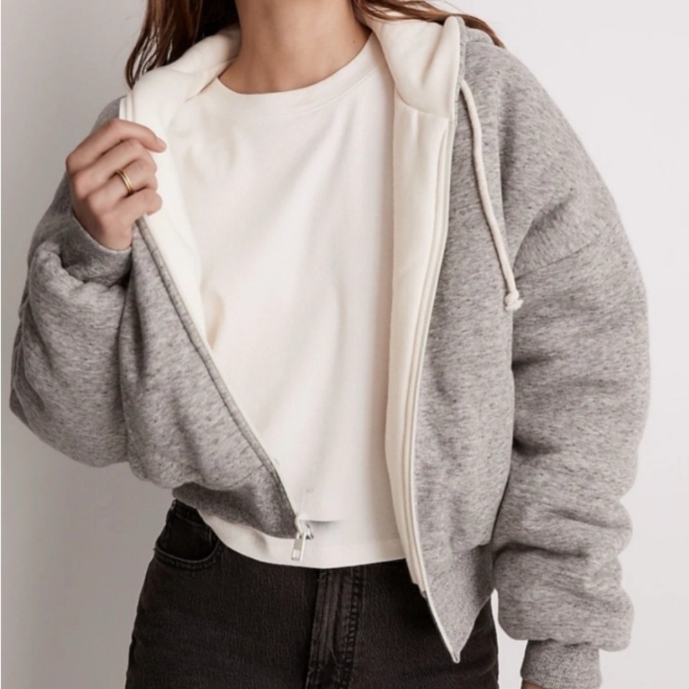Madewell Reversible Puffer Hoodie